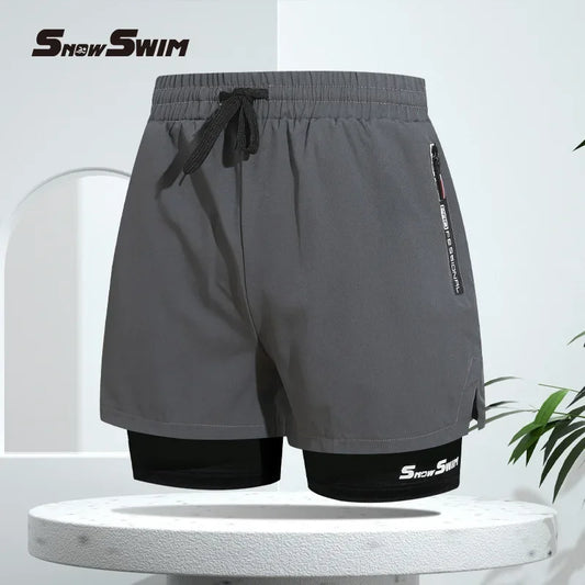 SnowSwim - 2 in 1 Running Shorts